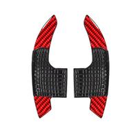 Naojino Compatibile con Ford per Mustang GT per EcoBoost V6 2015 2016 2017 2018 2019 2020 2021 2022 2023 Estensione del Cambio al Volante Dell'auto Shifter Paddles(Carbon Fiber Red)