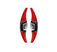 Naojino Compatibile con Hyundai per Sonata 2010 2011 2012 2013 2014 2015 per I40 2015 Estensione del Cambio al Volante in Fibra di Carbonio per Auto Shifter Paddles(Carbon Fiber Red)