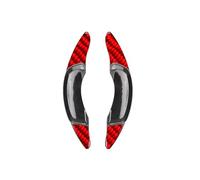 Naojino Compatibile con Volvo per XC40 2019 2020 2021 2022 2023 Accessori di Ricambio per Estensione del Cambio del Volante Dell'auto Shifter Paddles(Carbon Fiber Red)