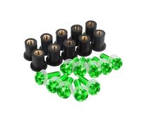 Naojino D Compatibile con Ducati per Monster 1200 1200S 800 Moto Parabrezza Carenatura Cowl Parabrezza Viti Bulloni Kit 5MM Dadi(Green)