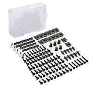 Naojino Dadi e bulloni Compatibile con Ducati per Monster 400 600 620 per Multistrada 1000 1100 1200 749 Kit Assortimento 190 Viti Moto(Black)