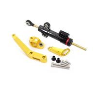 Naojino Sterzo Stabilizzatore Moto Compatibile con CBR954RR 2002 2003 Supporto per Ammortizzatore di Sterzo per Motocicletta Stabilizzatore Manubrio Lineare Regolabile(Black-Yellow)