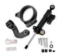 Naojino Sterzo Stabilizzatore Moto Compatibile con R1200GS LC 2013-2016 Ammortizzatore per Motocicletta Supporto per Stabilizzatore dello Sterzo Accessori Universali(Black)