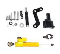 Naojino Sterzo Stabilizzatore Moto Compatibile con Yamaha per MT-03 2020-2023 Supporto Stabilizzatore Ammortizzatore Sterzo Moto Montaggio Ammortizzatore Lineare Universale(Yellow)