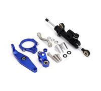 Naojino Sterzo Stabilizzatore Moto Compatibile con Yamaha per MT-09 SP 2021 2022 2023 Ammortizzatore di Sterzo per Motocicletta Stabilizza Supporto Ammortizzatore Lineare Universale(Black-Blue)
