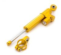 Naojino Sterzo Stabilizzatore Moto Compatibile con Yamaha per MT09 per FZ09 2013-2020 Ammortizzatore di Sterzo per Motocicletta Stabilizzatore Ammortizzatore Lineare Universale Regolabile(Yellow)