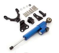 Naojino Sterzo Stabilizzatore Moto Compatibile con Z900 2017 2018 2019 2020 2021 2022 2023 Ammortizzatore di Sterzo Stabilizzatore per Moto Ammortizzatore Lineare Accessori Regolabili(Black-Blue)