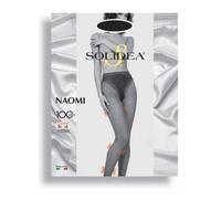 Solidea Collant 100 den NERO a maglia liscia NAOMI Calze a compressione graduata