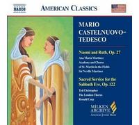 Audio Cd Mario Castelnuovo-Tedesco - Naomi And Ruth Op.27, Sacred Service For Th