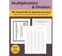Naomi Aro Multiplication & Division (Tascabile) Math Workbooks: Timed Tests