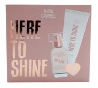 Naomi Campbell HERE TO SHINE Set Regalo 1x 15ml EdT + 50ml Crema Corpo Per Donna