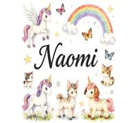 Naomi Personalized Coloring Book: This fun and engaging kids coloring book features a bright, glossy cover with a cool original girl-themed design and ... and screen-free fun at home or on the go.