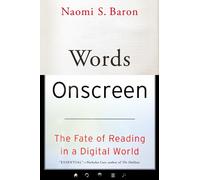 Naomi S. Baron Words Onscreen (Tascabile)