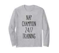 Nap Champion - Pigiama Divertente per Gli Amanti del Sonno Maglia a Manica