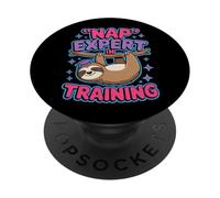 Nap Expert In Training Sleep Lazy Bedtime Jokes |- PopSockets PopGrip Adesivo