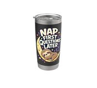 Nap First Questions Later Bradipo Bicchiere termico in acciaio inox doppia parete