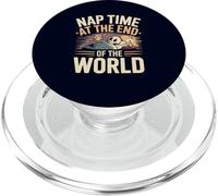 Nap Time - End World Skeleton Sleep Meme Humor Dark Humor Sleeping PopSockets PopGrip per MagSafe