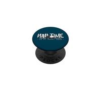Nap Time Is My Happy Hour Tapiro sonnacchioso e accogliente PopSockets PopGrip Adesivo