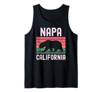 Napa California Bear Wine Country Degustazione Valley Lover Retro Canotta