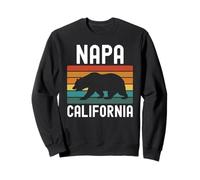 Napa California Bear Wine Country Degustazione Valley Lover Retro Felpa