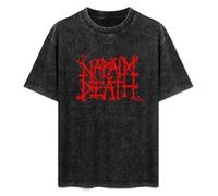 Napalm Death Men Black T-Shirt Print Unisex Cotton Tee Shirt XL