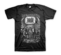 Napalm Death Scum Vintage Logo Brit Grindcore Metal Band Music Camicia MM-EAR-06