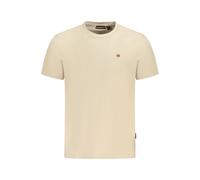 Napapijri Beige Cotton Men T-Shirt - M