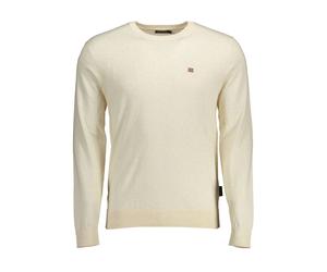 Napapijri Beige Cotton Men's Long Sleeve Shirt - XXL