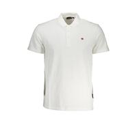 Napapijri Bianco Cotton Men Polo Shirt - L