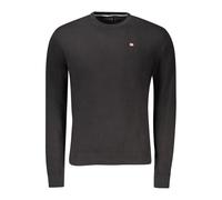 Napapijri Black Cotton Men Sweater - L