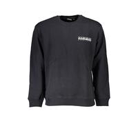 Napapijri Black Cotton Men Sweater - M