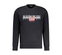 Napapijri Black Cotton Men Sweater - XL