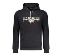Napapijri Black Cotton Men Sweater - XXL