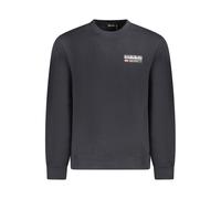 Napapijri Black Cotton Men Sweater - XXL