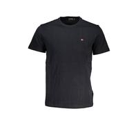 Napapijri Black Cotton Men T-Shirt - 3XL