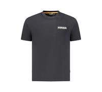 Napapijri Black Cotton Men T-Shirt - L