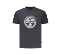 Napapijri Black Cotton Men T-Shirt - L