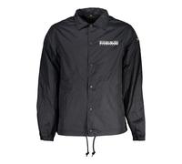 Napapijri Black Cotton Men T-Shirt - S