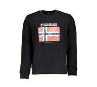 Napapijri Black Cotton Men's Sweatshirt - XS