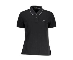 Napapijri Black Cotton Women Polo Shirt - M