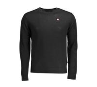 Napapijri Black Wool Men Sweater - XL