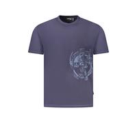 Napapijri Blu Cotton Men T-Shirt - S
