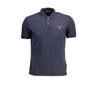 Napapijri Blue Cotton Men Polo Shirt - S