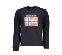 Napapijri Blue Cotton Men Sweater - XS