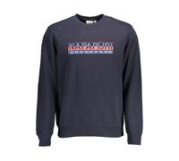 Napapijri Blue Cotton Men Sweater - XXL