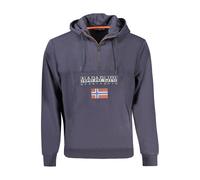 Napapijri Blue Cotton Men's Hoodie - S