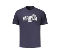 Napapijri Blue Cotton Men's T-Shirt - 3XL