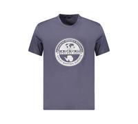 Napapijri Blue Organic Cotton Men T-Shirt - L