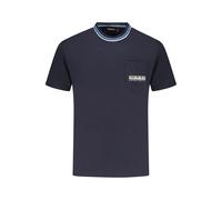 Napapijri Blue Organic Cotton Men's T-Shirt - M