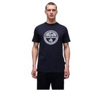 T-shirt Napapijri Bollo manica corta blu navy bianco - XL